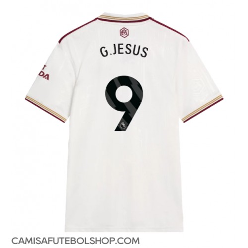 Camisa de time de futebol Arsenal Gabriel Jesus #9 Replicas 3º Equipamento 2025-26 Manga Curta